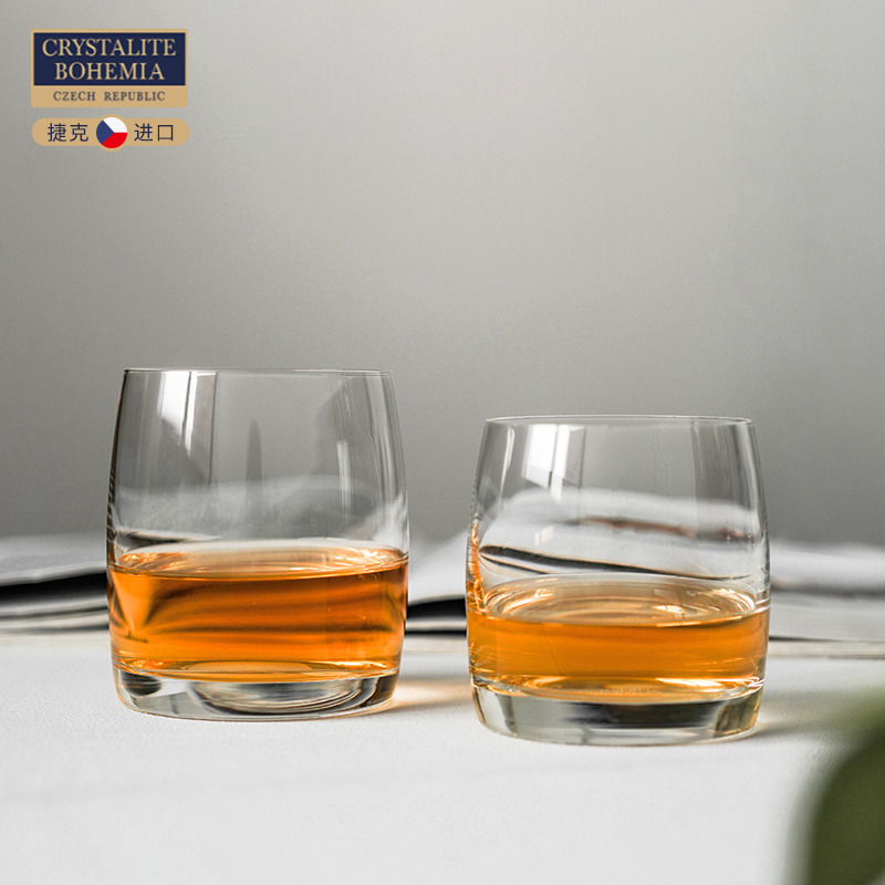 Czech BOHEMIA imported crystal glass transparent whisky foreign wine glass Creative Beer Cups Milk Juice Cups