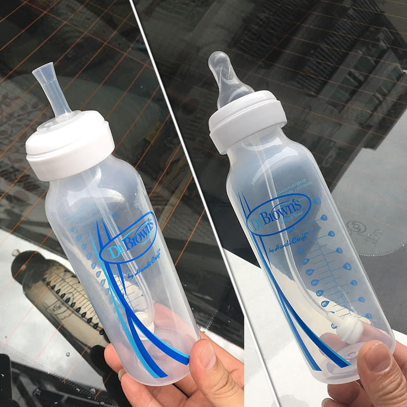 Customized straws are suitable for Dr. Brown standard caliber plastic new milk bottle green tube options milk bottle use