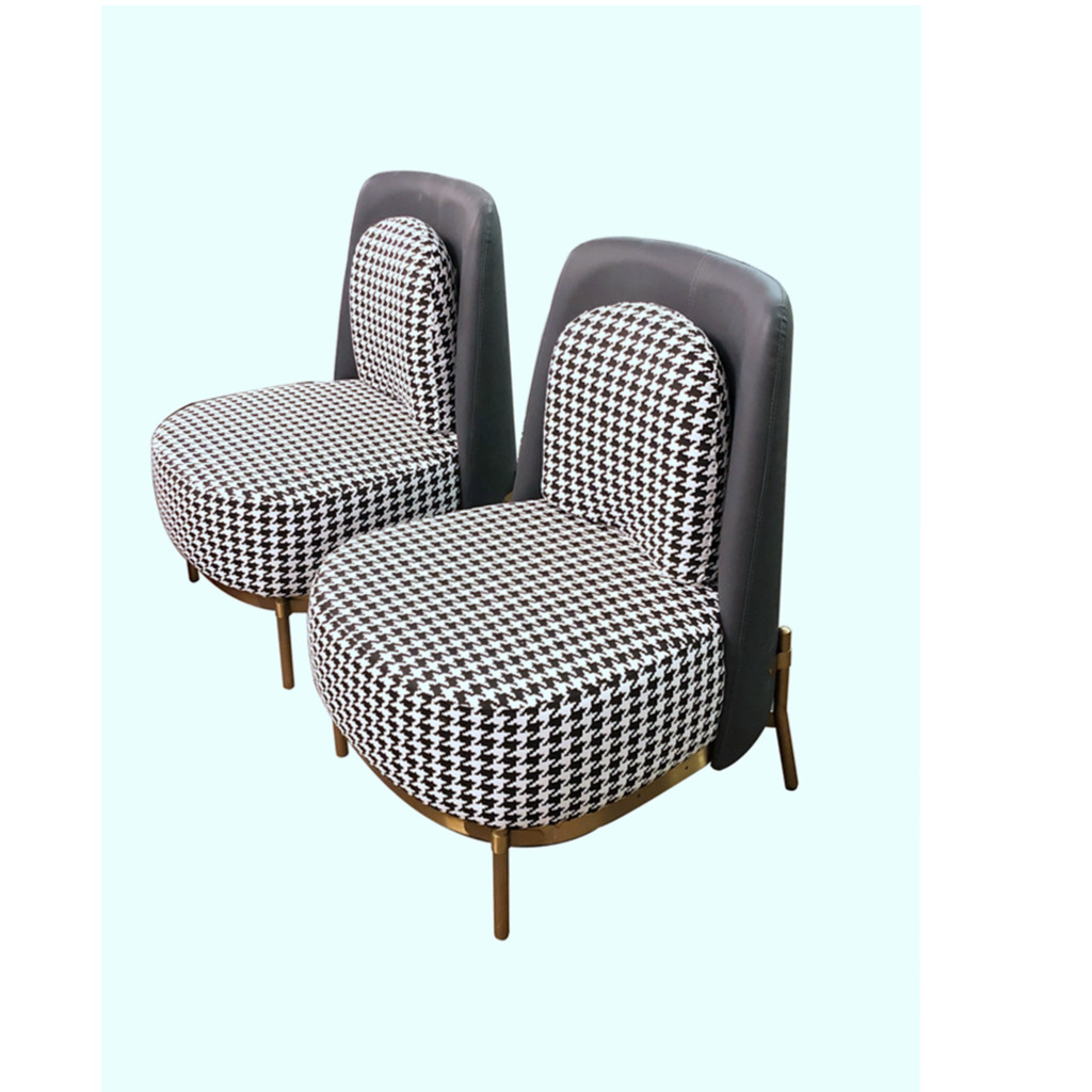 Single Chair Hotel Clubhouse Ktv Light Lavish Style Casual Chair Bag Ktv Ktv Photos Style Nappa Leather Single Sofa