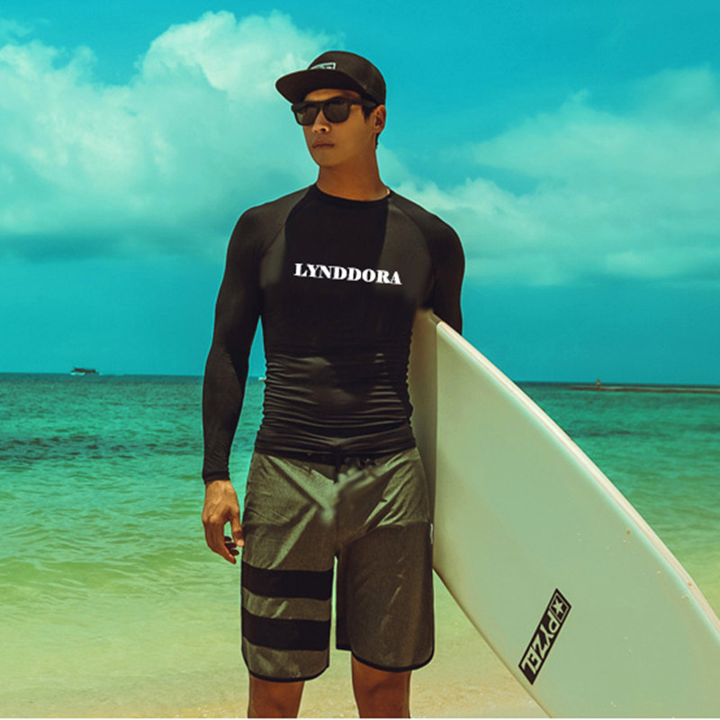 Diving suit Men's sun protection snorkeling Two-style jellyfish surf with long sleeves warm swimming clothes long pants suit