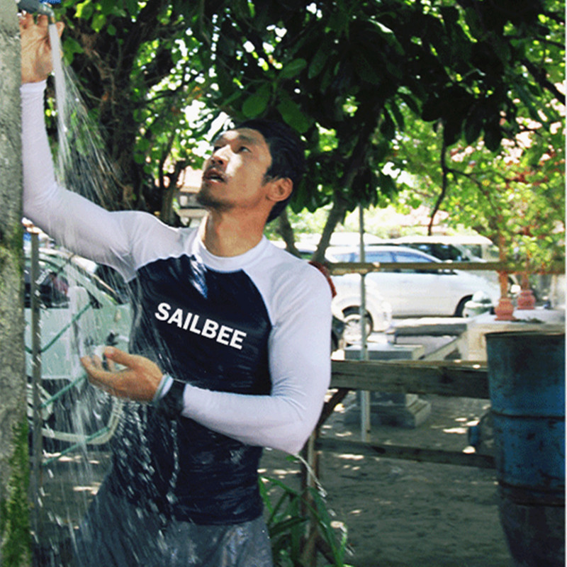 New wetsuit men's speed dry sun protection snorkeling men's two style jellyfish long sleeve swimsuit surf suit