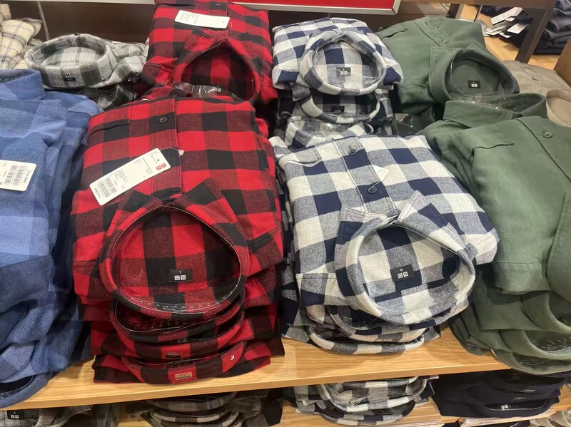 Uniqlo 486599/480772 Genuine Domestic Purchasing Agent 486593 Flannel Plaid Shirt 481225