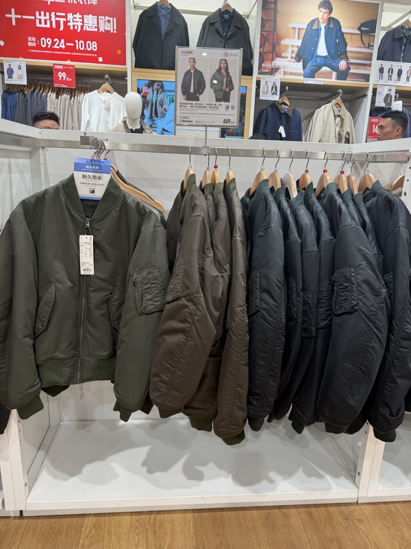 491292 Aviator Jacket Uniqlo Men's and Women's Outerwear Jacket 491292