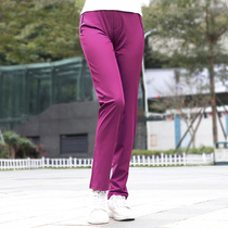 Outdoor womens pants Summer hiking pants Hiking sunscreen breathable sports pants Pants thin slim slim fast-drying pants