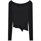 Дизайнерский весенний приталенный приятный телу лонгслив, в западном стиле, тренд сезона