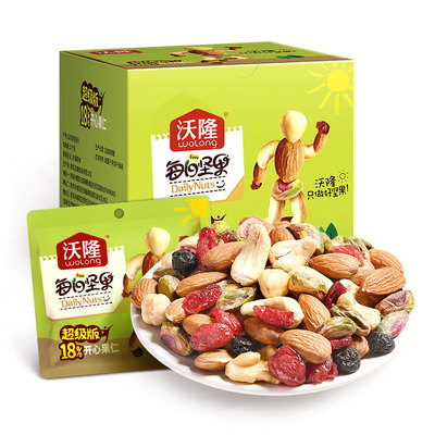 沃隆超级每日坚果175g开心果仁干果营养零食混合坚果小包装7日装