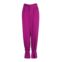 WJJdance modern dance pants womens 2024 new pleated waist high waist Latin social national standard trousers practice clothes