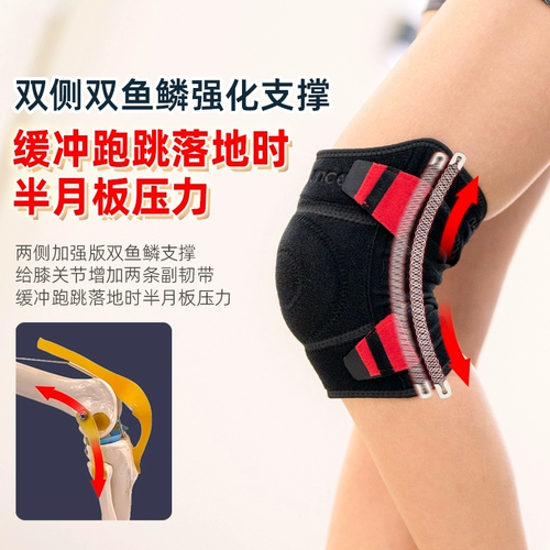 Спортивные наколенники подходит для мужчин и женщин, защитный чехол, скакалка, защитное снаряжение, для бега
