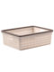 Imitation Rattan Desktop Storage Basket, Household Toy and Miscellaneous Storage Box, Plastic Kitchen Storage Basket, Snack and Bath Basket