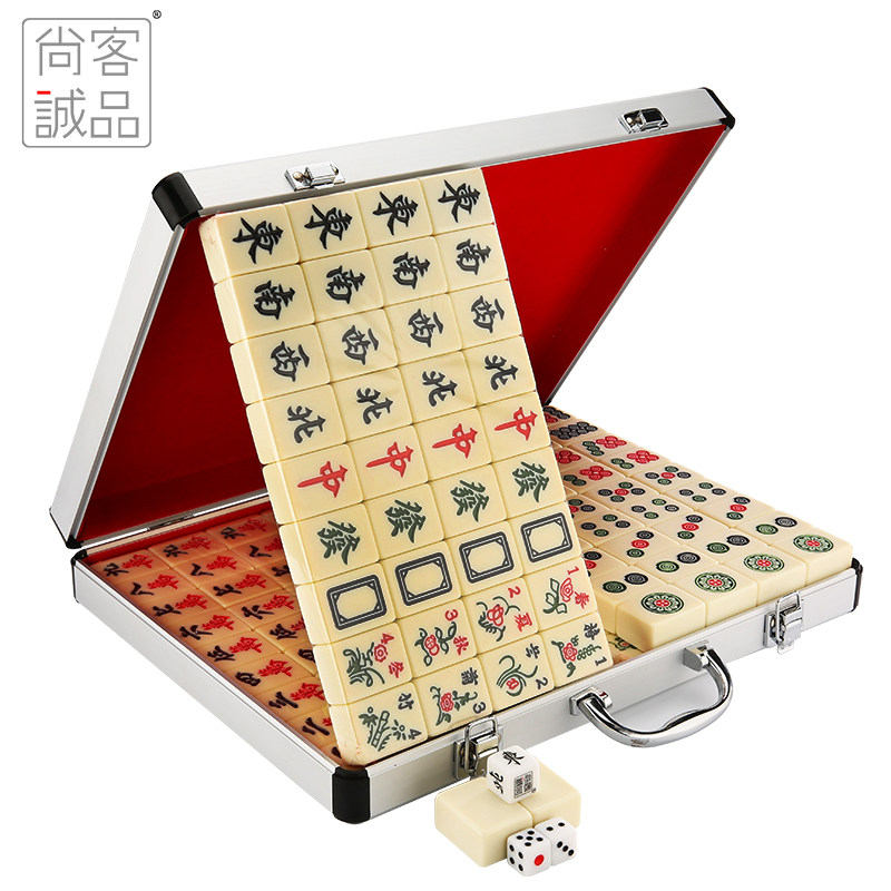 尚客诚品麻将牌特一级家用手搓大中号手打麻雀白色38 40 42 44 46 Tmall Com天猫