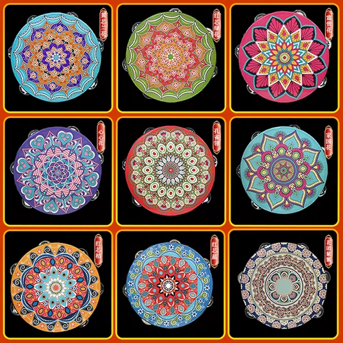 Орф ударный инструмент бубен музыкальный танцевальный реквизит детский Дуньхуан Синьцзян-Уйгурский летающий ручной барабан