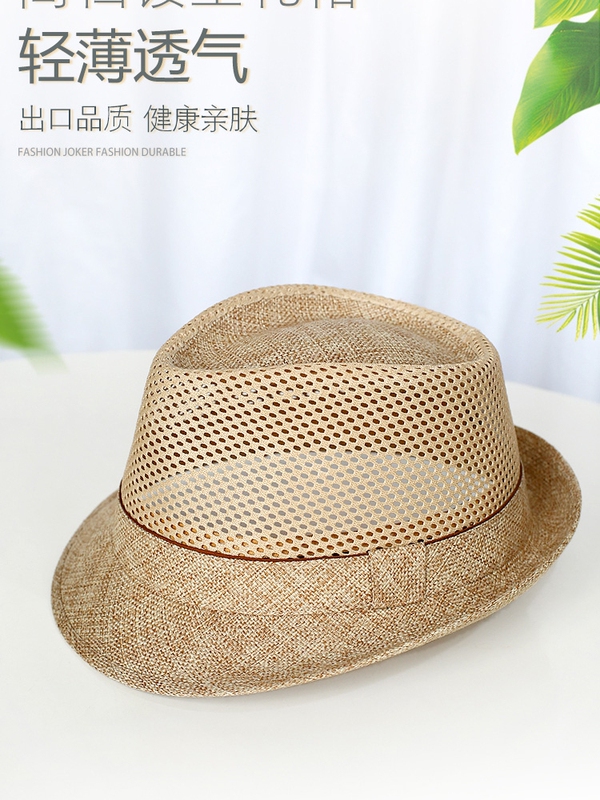 Baihao Wang Genuine Hat Summer Fedora Men's Linen Cool Hat Straw Hat Middle-Aged and Elderly Hat Sun Protection Hat Sun Hat Baihao Wang Genuine Hat Summer Fedora Men's Linen Cool Hat Straw Hat Middle-Aged and Elderly Hat Sun Protection Hat Sun Hat
