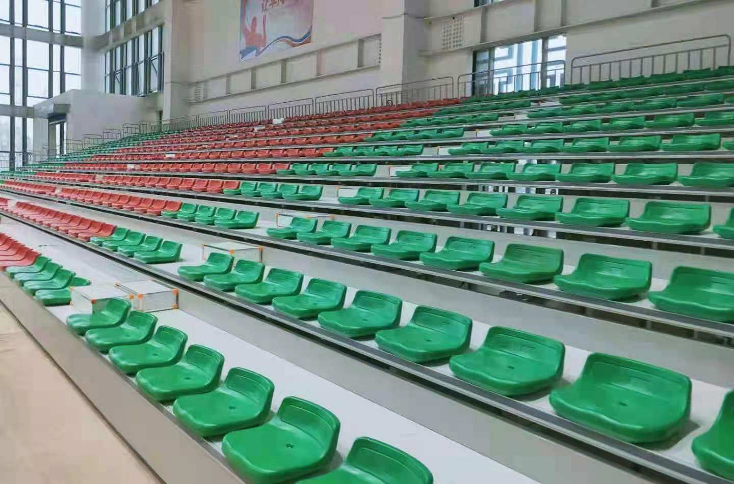 Customizable stadium basketball hall telescopic grandstand theater conference room seat folding ladder mobile seats