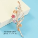 Thời trang Hàn Quốc Crystal Pearl Trâm Nữ Áo len Bướm Phụ kiện Corsage Lớn Trâm Cape Nút Khăn Khóa