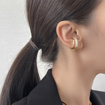 INNOSENSE advanced sense double-sided wear ear clip new diamond-studded personality fashion without ear hole niche ear clip