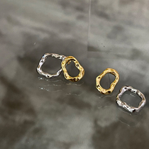 INNOSENSE Joker front and back wearing earrings female temperament earrings senior niche design feel ear buckle earrings