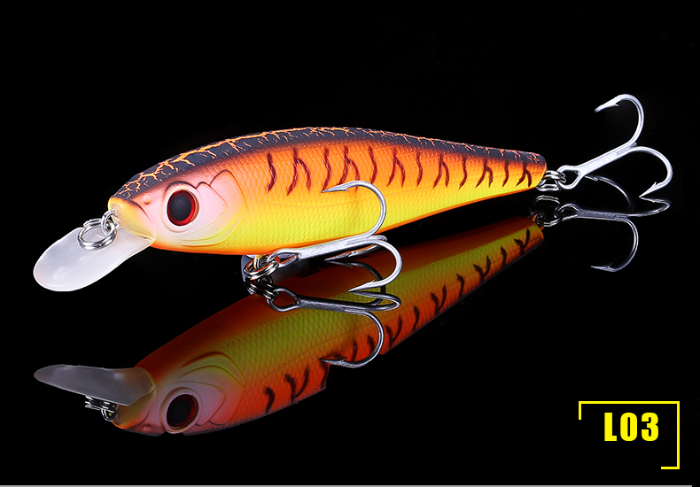 Sinking Minnow Fishing Lures Hard Plastic Baits Bass Trout Fresh Water Fishing Lure