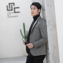 2021 New leather sheep fur coat men to practice fashion casual suit jacket coat in autumn 2021