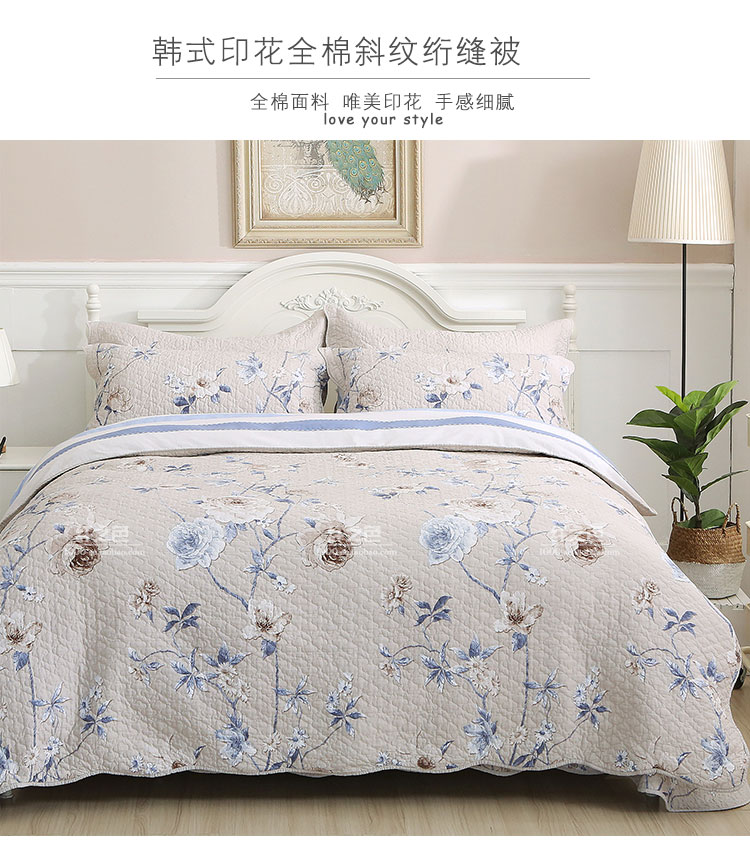 Mỹ bông twill bông quilting là ba mảnh đôi chần quilt cover trải giường bốn mảnh mùa hè điều hòa không khí