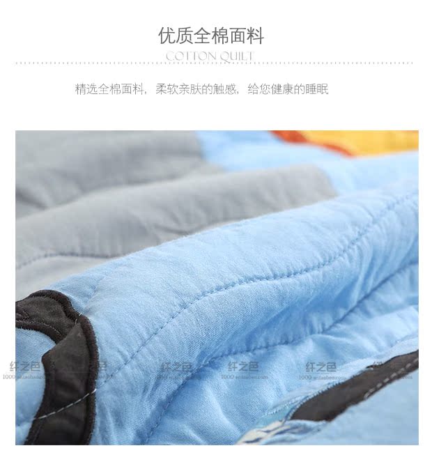 Cotton appliqué quilted trẻ em bé trai trải giường mềm quilt 1,2 m quilted tấm trải giường hai bộ thảm trải giường mùa hè