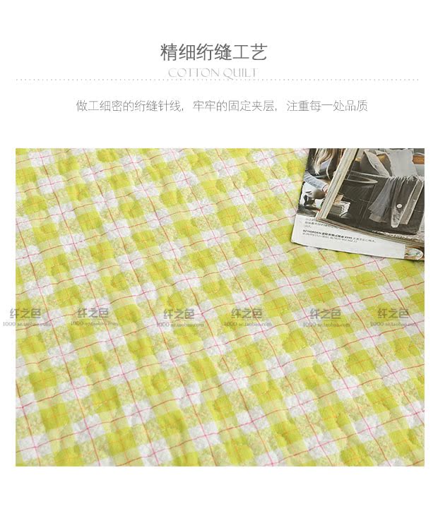 Cotton lưới màu quilting quilting là một mảnh duy nhất chăn trải giường đơn điều hòa không khí đôi được quilted bởi các sinh viên điều hòa tấm ga trải giường cotton