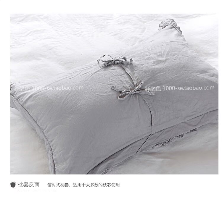 Sợi màu Hàn Quốc rắn giường xám Gailei Si thêu bông ba mảnh bông quilting là tấm Xuân Thu - Trải giường bộ ga giường đẹp