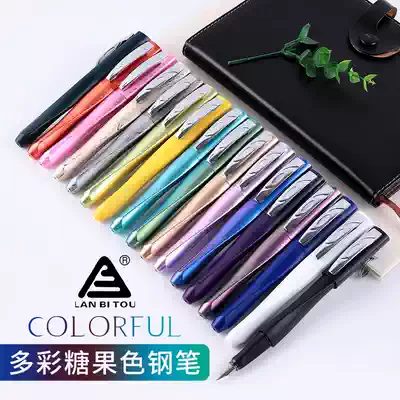 Rotten pen 776 pen for primary school students with positive calligraphy practice polygonal shaped interchangeable ink sac for beginners 3-6 grades dedicated business adult office children boys and girls extra fine EF0 38