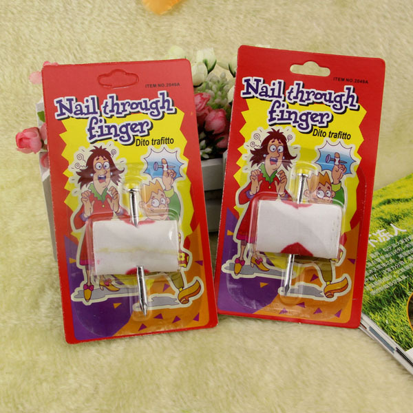 April Fool's Day Finger Piercing Finger Piercing Toys Spoof Tricky Funny Toys Finger Piercing