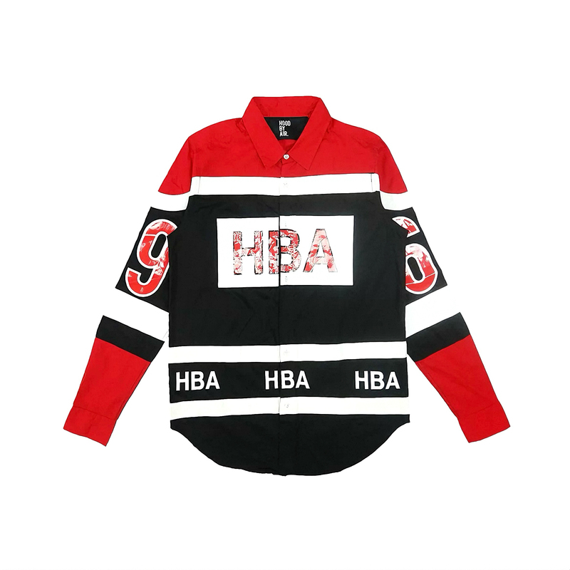 (Rare) Hba Hood by Air 14Ss 69 Racing Offset Printed Shirt Playboicarti Same Style