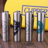 Бесплатная доставка CP22MC испанский CLIPPER зажигалка металлический надувной корпус шлифовальный круг кремень креативный