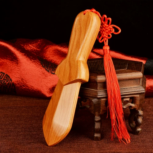 宏图好运 Персиковой деревянный меч даооистский кулон с твердым деревом -в -в -одну крышку древесины с домашним кулоном с вами