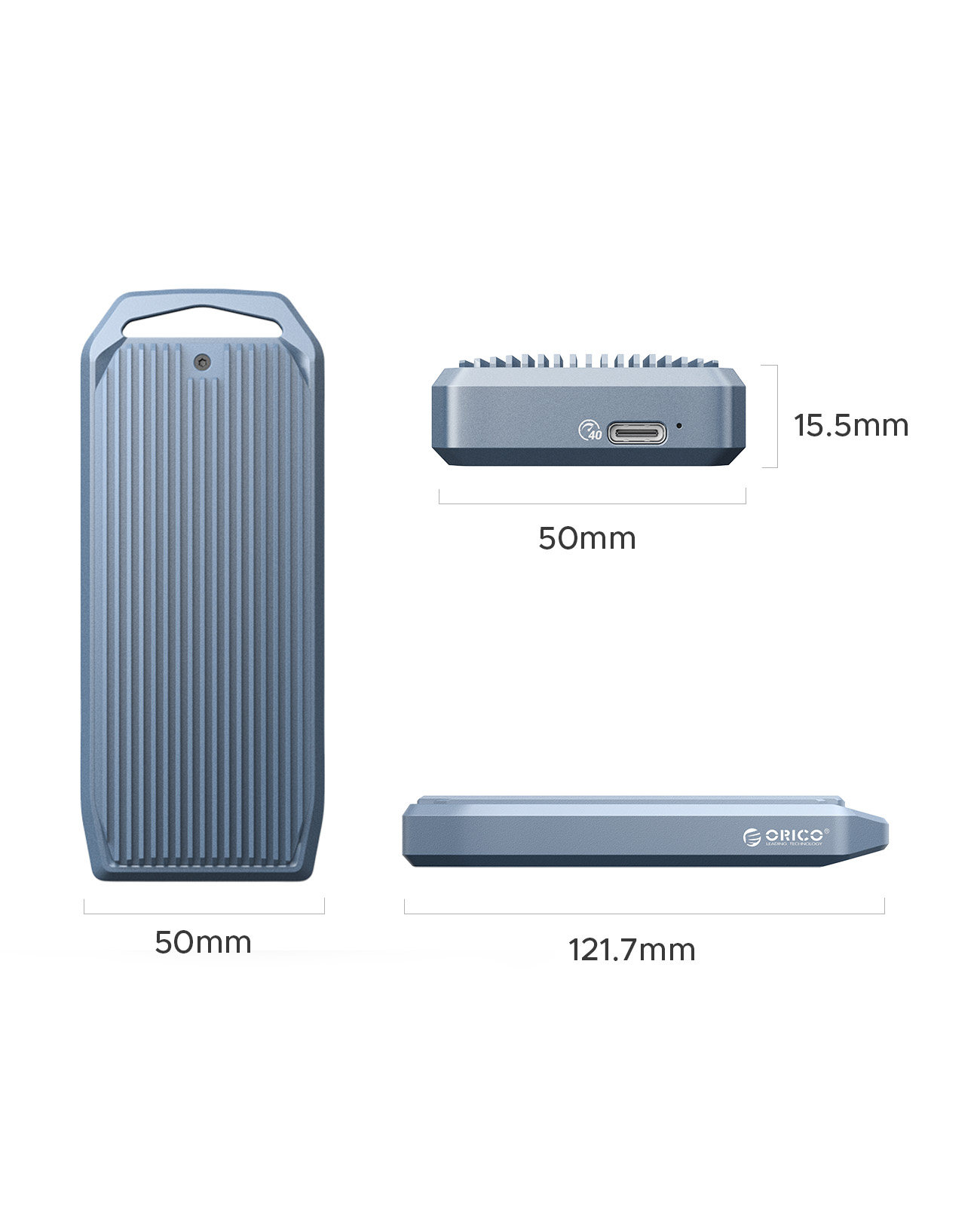 Корпус для жестого диска 奥睿科m2固态硬盘盒nvme雷电4高速外置ssd移动硬盘子usb4读取器 Orico