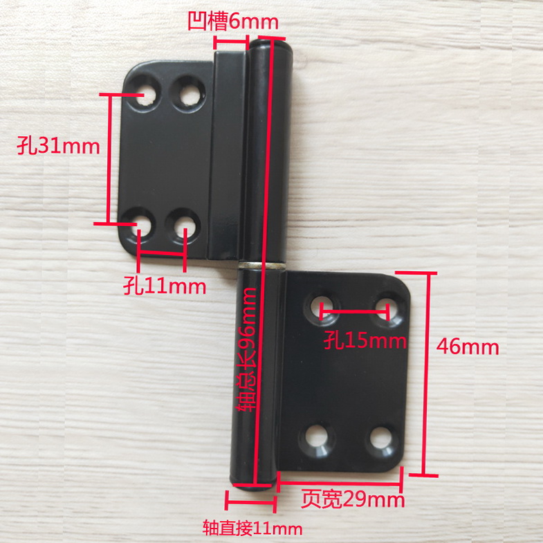 Hinge Detachment Free Aluminum Makeup Room Hinge Groove page hinge Aluminium flat open door Kitchen 35 Toilet Door 30 