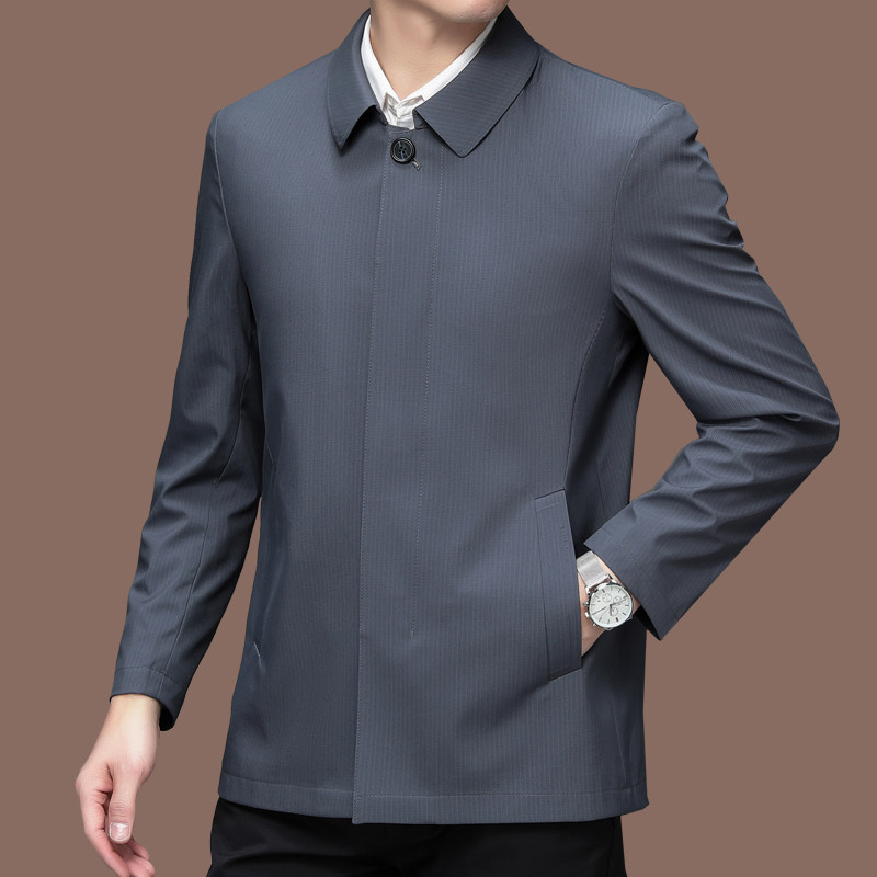 Over 200 pounds of fat men's jacket with loose weight and more than 200 pounds of dad's civil servant coat