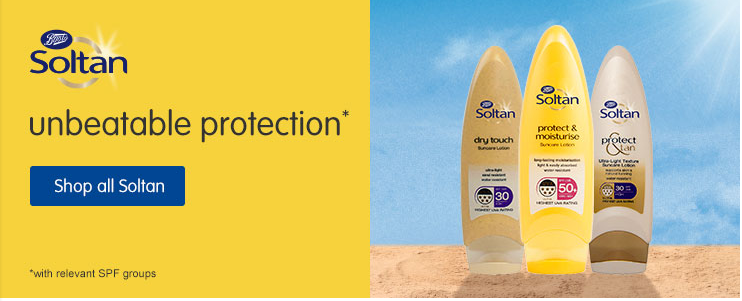 Солнце 现货英国boots soltan防晒霜成人三重防晒保湿spf50倍200ml新版