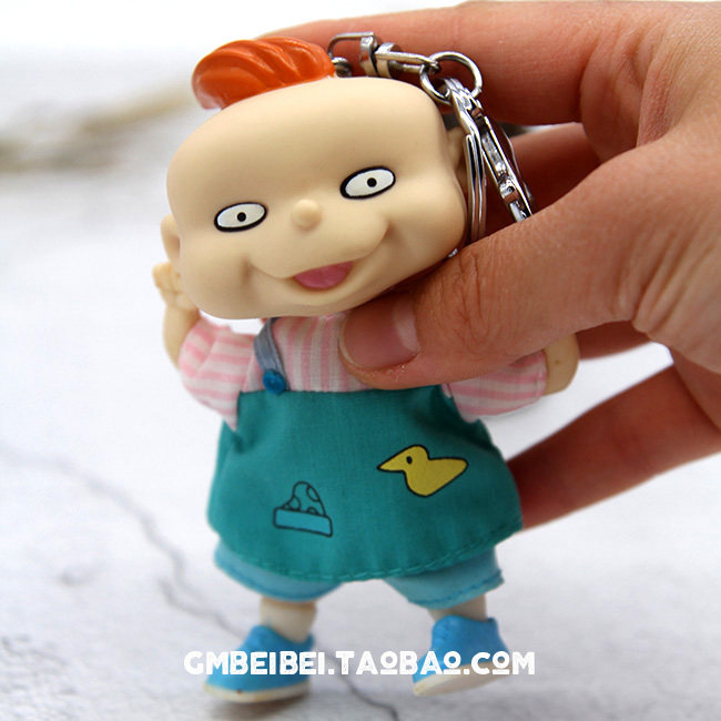 Hishi cute Rugrats BB big naughty little soldier dummy keychain female bag hanging a nostalgic toy