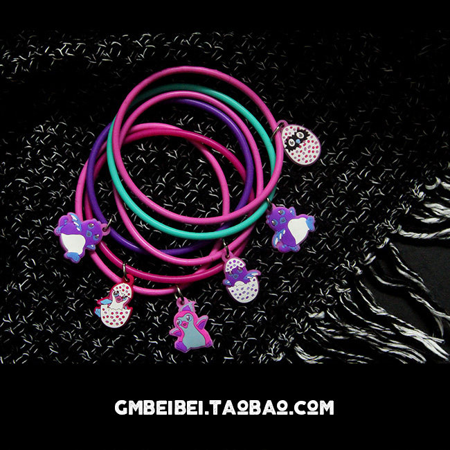 Foreign trade girl small fresh bracelet penguin hair ring hair ring rubber band simple adult high elastic cute hair ring