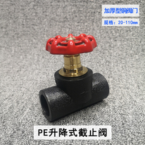 pe stop valve dn20 25 32 50 75100 water pipe switch valve tap water gate valve ball valve to drain