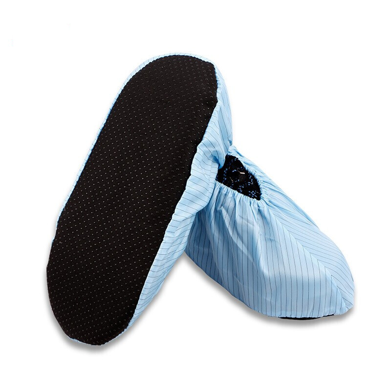  Anti-static dust-free shoe cover No dust room foot cover Soft bottom point glue anti-slip washable machine room anti-dust shoe cover