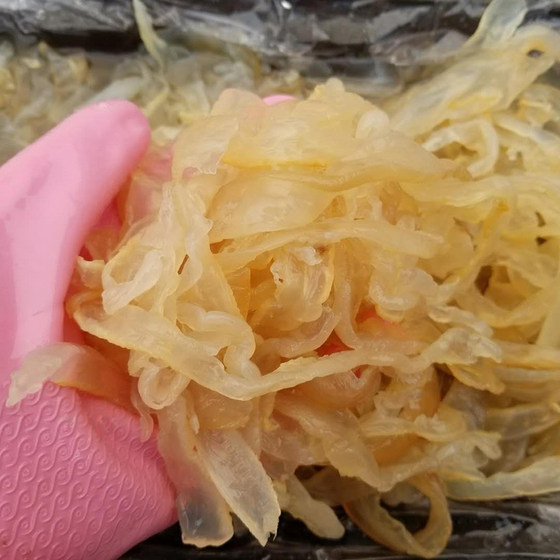 Shredded jellyfish 5Jin [Jin equals 0.5kg] packed with crispy, sand-free, salted jellyfish skin, non-ready-to-eat stingheads, fresh non-dry goods, whole box of cold dishes