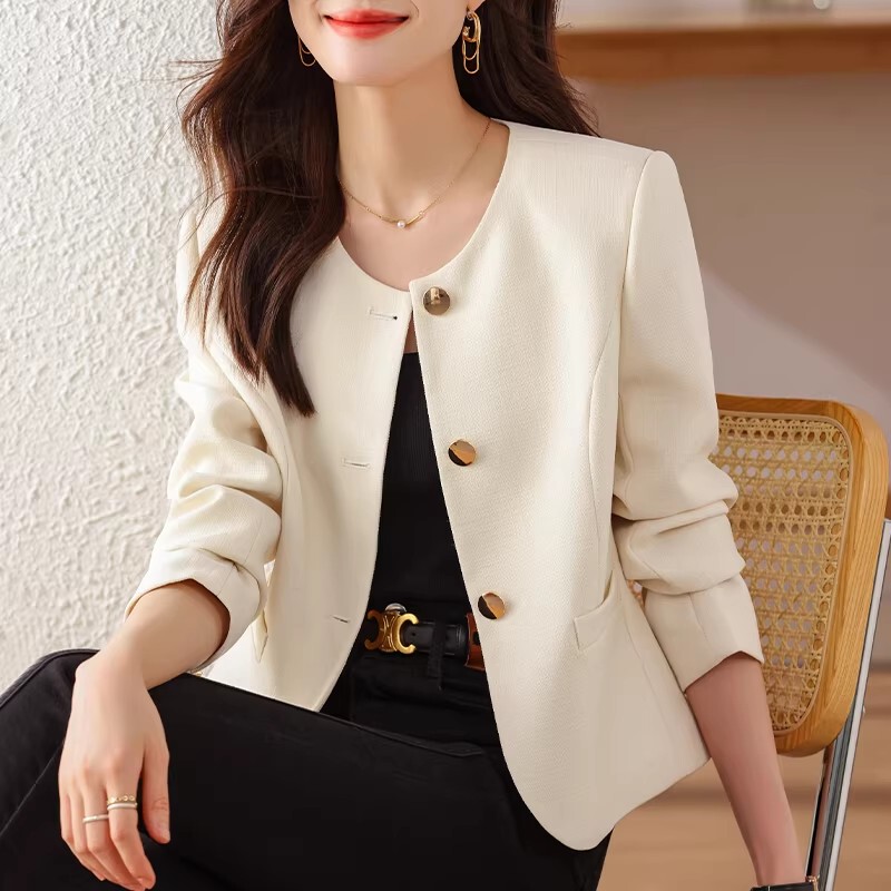Chanel-Style Short Jacket for Women 2026 New Model Petite Blazer High-End Elegant and Sophisticated Women's Short Top for Autumn Chanel-Style Short Jacket for Women 2026 New Model Petite Blazer High-End Elegant and Sophisticated Women's Short Top for Autumn