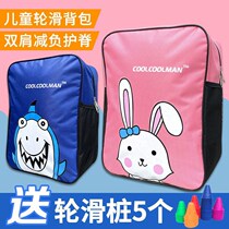 Wheel Skating Shoes Bag Containing Bag Children Double Shoulder Bag Protective Wheel Slip Backpack Dry Ice Exclusive Men And Women Thickened Cashier Bag