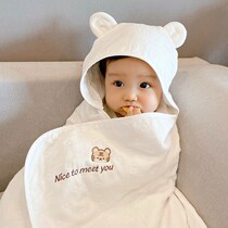 Child Bath Towel Girl Newborn Full Cotton 6 Layers Gauze Absorbent Baby Bath Towels Baby scarves with cap cloak