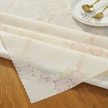 PVC Table Pad Waterproof and Oil-proof Waterproof Tea Cut Plastic Tabletop Protection Film Lace Tablecloth