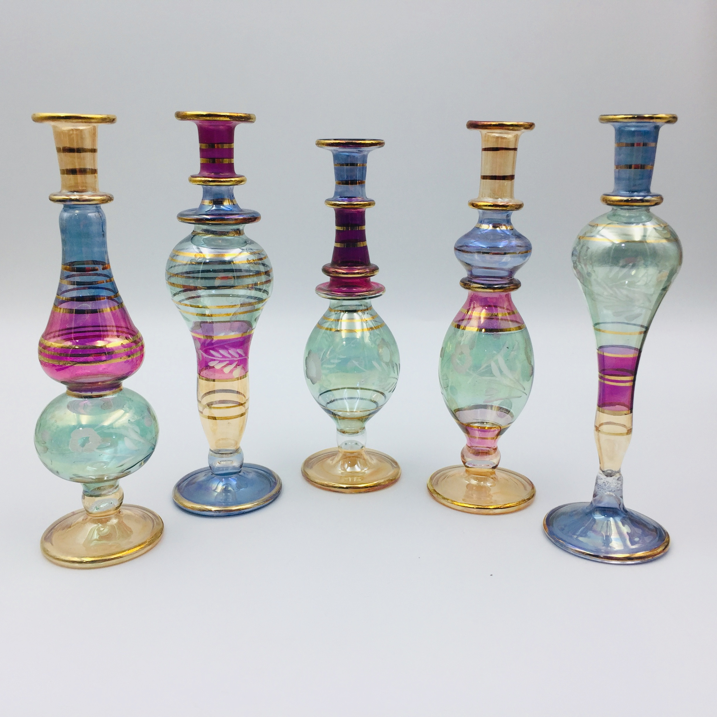 Egyptian characteristic essence bottle 15cm crystal glass ornament diffuser bottle essential oil bottle folk handicrafts