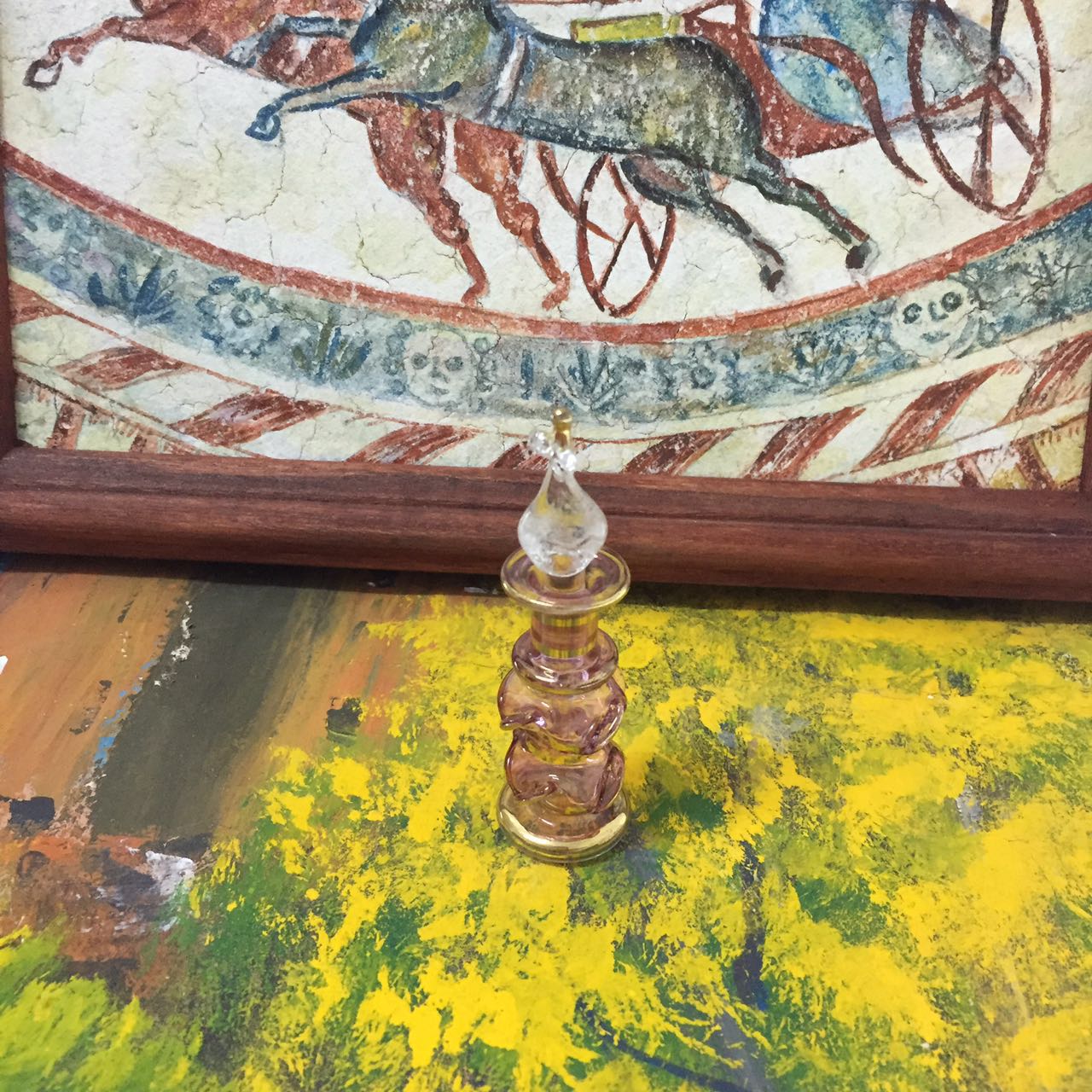 Egypt featured Egypt essence bottle perfume bottle Mini craft gift hem Crystal Glass Trim 5 cm thick