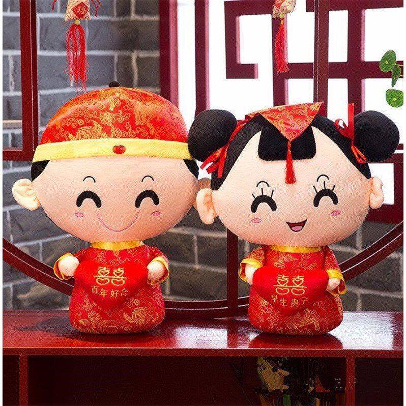 Wedding Press-Bed Dolls Dolls A Couple Wedding items bed to va Gift Paparazzi Wedding High-end Bedside Swing Wedding