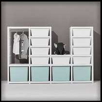  South Korea imported ifam two-layer module storage cabinet diy combination module finishing cabinet bookcase wardrobe storage rack