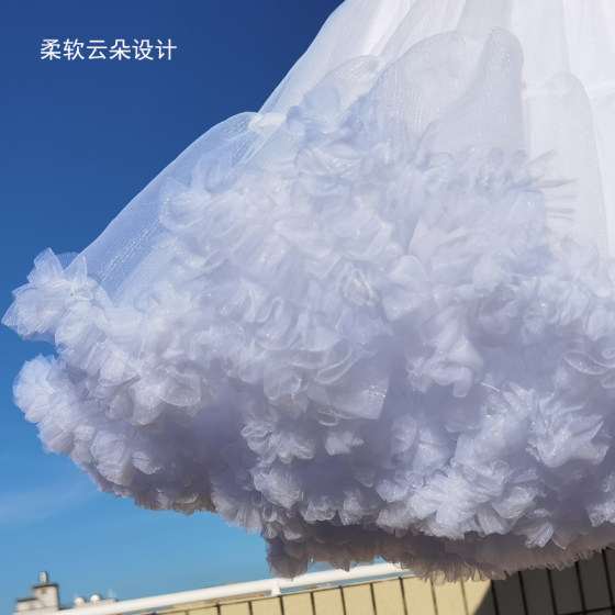 Cloud support daily Lolita 45CM boneless soft yarn violence fluffy short cotton candy children's skirt support lolita