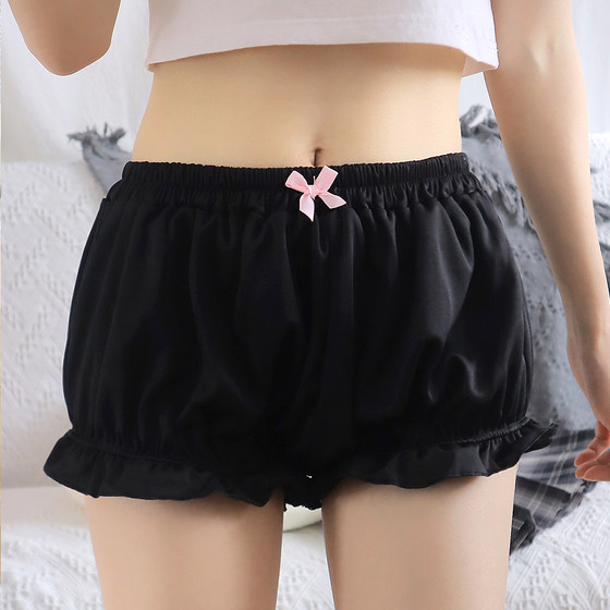 jk打底裤南瓜裤灯笼裤夏薄款防走光日系蝴蝶结lolita可爱安全裤